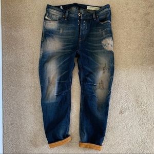 Diesel relaxed boyfriend jeans low waist